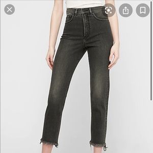 Express Super High Rise Mom Jeans